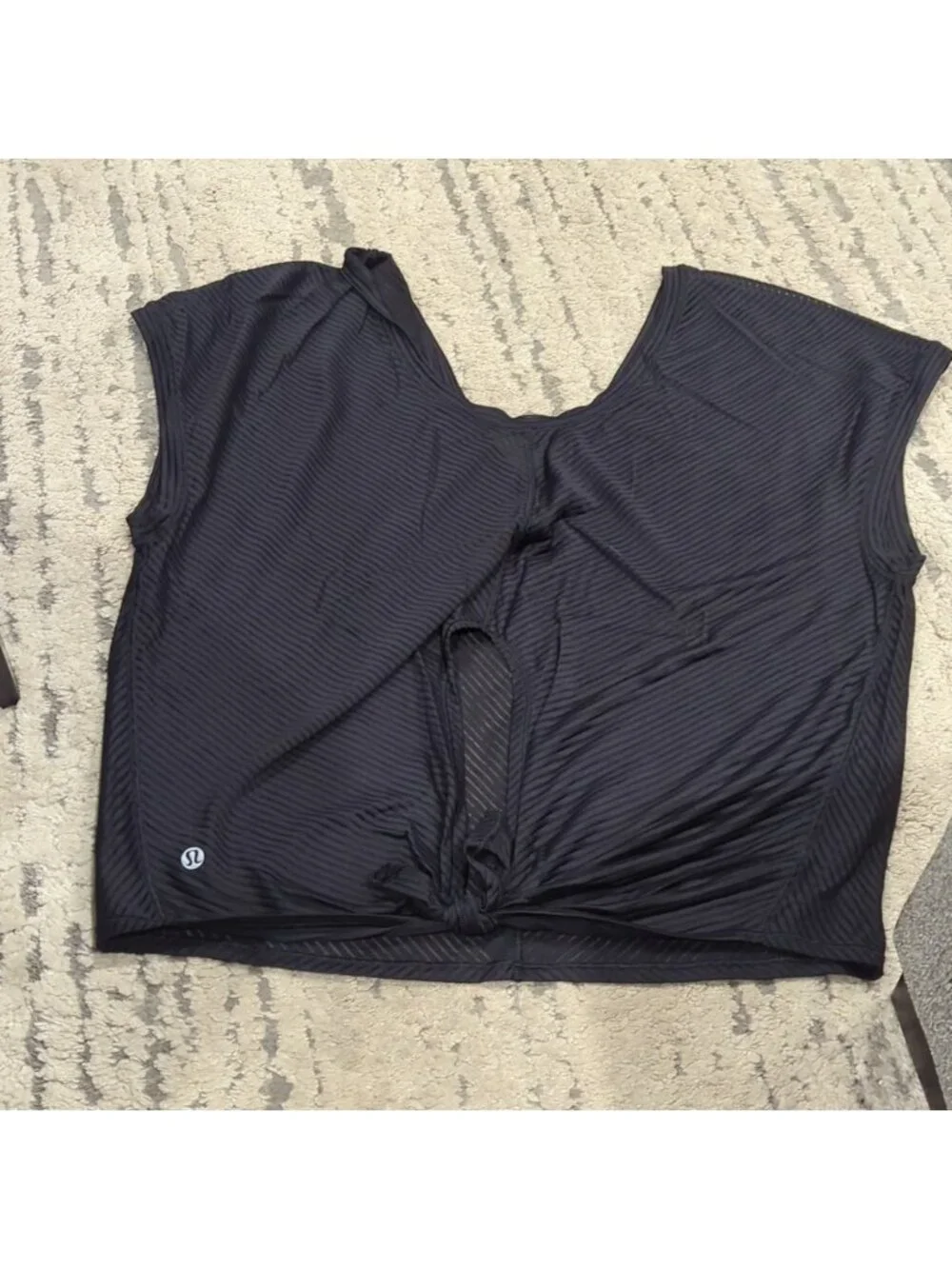 Lululemon Ahead By Miles Short Sleeve Black
